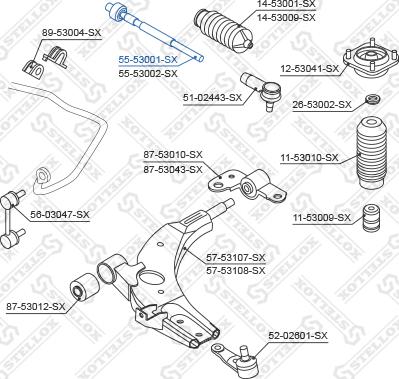 Stellox 55-53001-SX - Giunto assiale, Asta trasversale autozon.pro