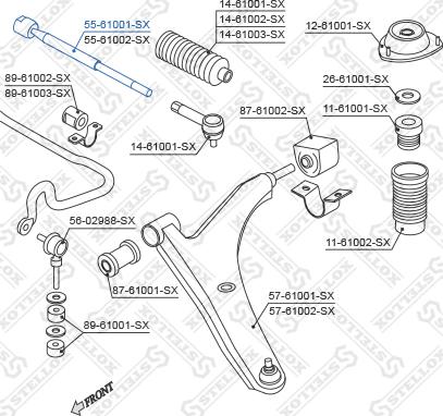 Stellox 55-61001-SX - Giunto assiale, Asta trasversale autozon.pro