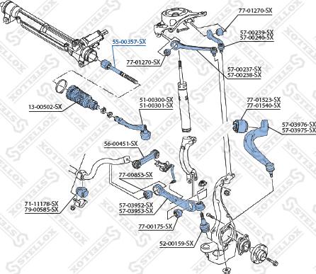 Stellox 55-00357-SX - Giunto assiale, Asta trasversale autozon.pro