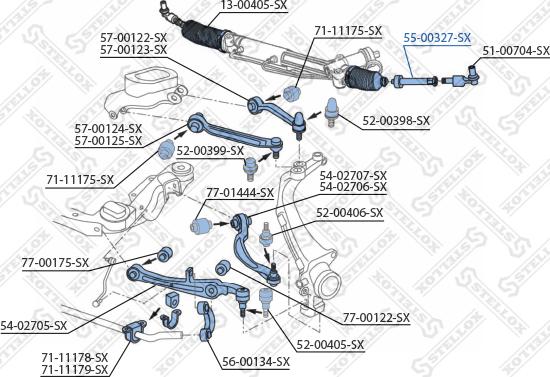 Stellox 55-00327-SX - Giunto assiale, Asta trasversale autozon.pro