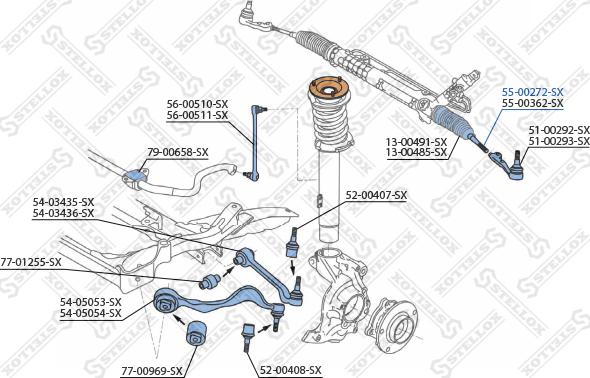 Stellox 55-00272-SX - Giunto assiale, Asta trasversale autozon.pro