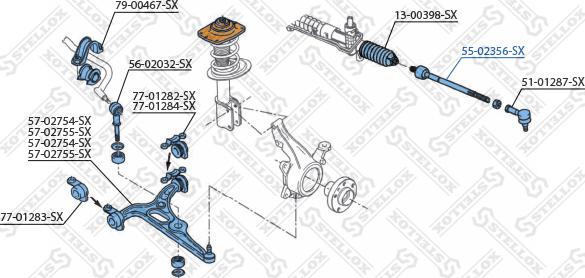 Stellox 55-02356-SX - Giunto assiale, Asta trasversale autozon.pro