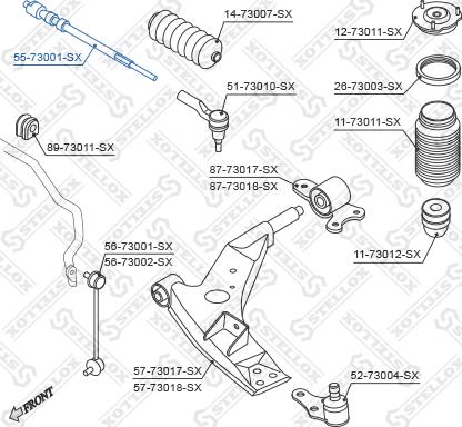 Stellox 55-73001-SX - Giunto assiale, Asta trasversale autozon.pro