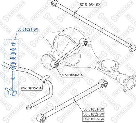 Stellox 56-51021-SX - Asta / Puntone, Stabilizzatore autozon.pro