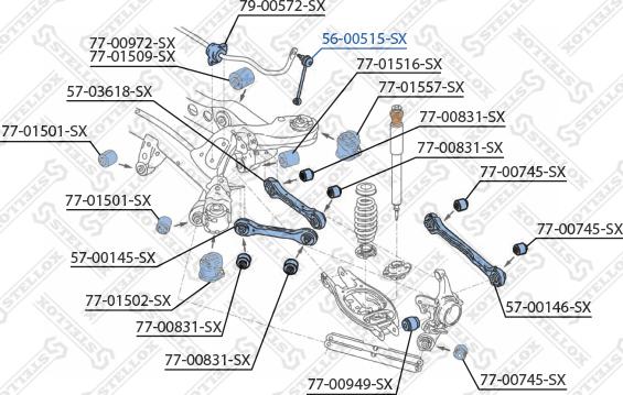 Stellox 56-00515-SX - Asta / Puntone, Stabilizzatore autozon.pro