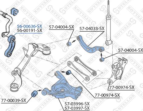 Stellox 56-00636-SX - Asta / Puntone, Stabilizzatore autozon.pro