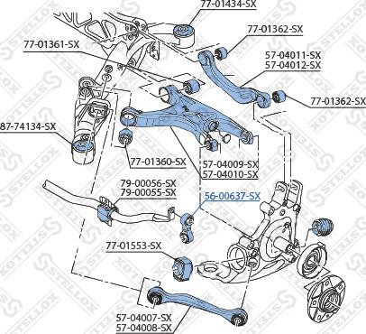 Stellox 56-00637-SX - Asta / Puntone, Stabilizzatore autozon.pro