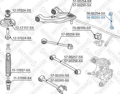 Stellox 56-00255-SX - Asta / Puntone, Stabilizzatore autozon.pro