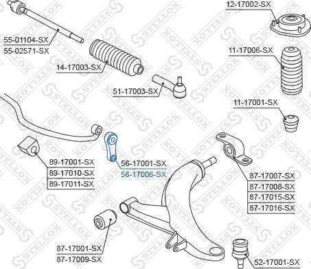 Stellox 56-17006-SX - Asta / Puntone, Stabilizzatore autozon.pro