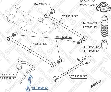 Stellox 56-73009-SX - Asta / Puntone, Stabilizzatore autozon.pro