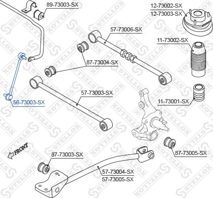 Stellox 56-73003-SX - Asta / Puntone, Stabilizzatore autozon.pro