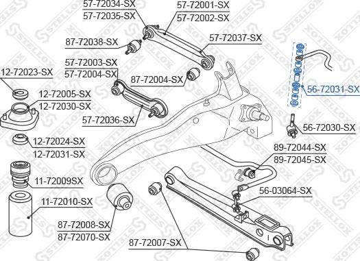 Stellox 56-72031-SX - Bronzina cuscinetto, Barra stabilizzatrice autozon.pro