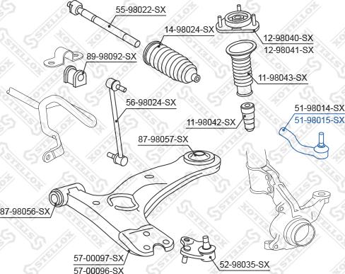 Stellox 51-98015-SX - Testa barra d'accoppiamento autozon.pro