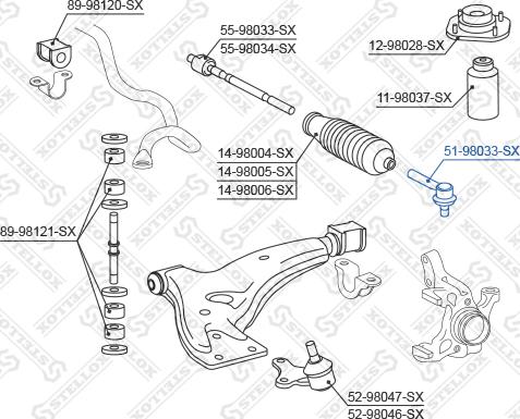 Stellox 51-98033-SX - Testa barra d'accoppiamento autozon.pro