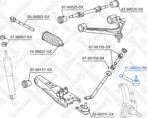 Stellox 51-98025-SX - Testa barra d'accoppiamento autozon.pro