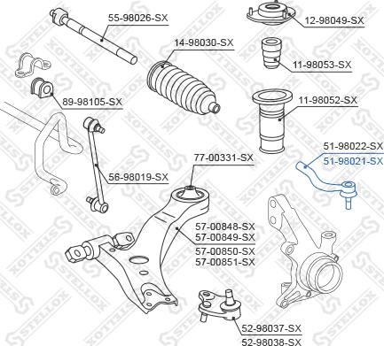 Stellox 51-98021-SX - Testa barra d'accoppiamento autozon.pro