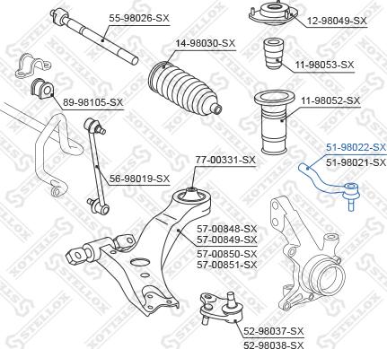 Stellox 51-98022-SX - Testa barra d'accoppiamento autozon.pro