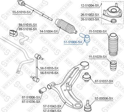 Stellox 51-51006-SX - Testa barra d'accoppiamento autozon.pro