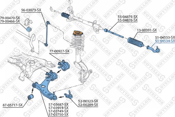 Stellox 51-04534-SX - Testa barra d'accoppiamento autozon.pro