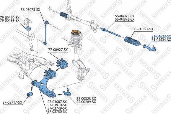 Stellox 51-04533-SX - Testa barra d'accoppiamento autozon.pro