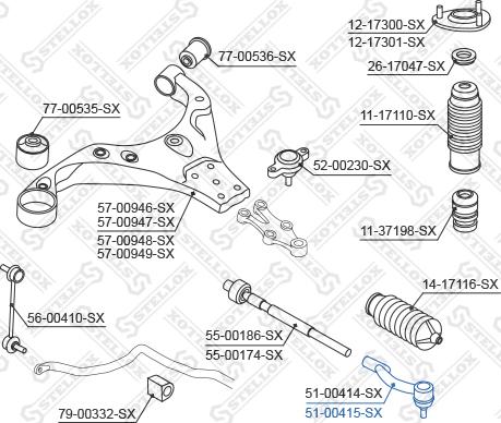 Stellox 51-00415-SX - Testa barra d'accoppiamento autozon.pro