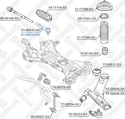 Stellox 51-00413-SX - Testa barra d'accoppiamento autozon.pro