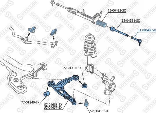 Stellox 51-00642-SX - Testa barra d'accoppiamento autozon.pro