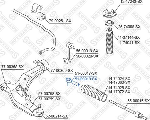 Stellox 51-00019-SX - Testa barra d'accoppiamento autozon.pro