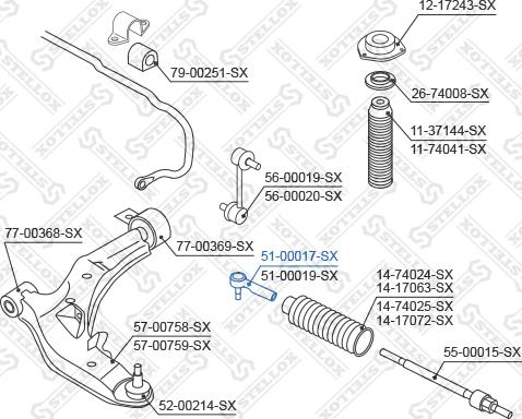 Stellox 51-00017-SX - Testa barra d'accoppiamento autozon.pro