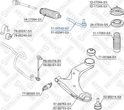 Stellox 51-00340-SX - Testa barra d'accoppiamento autozon.pro