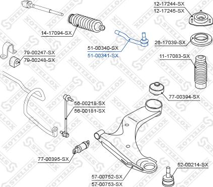 Stellox 51-00341-SX - Testa barra d'accoppiamento autozon.pro