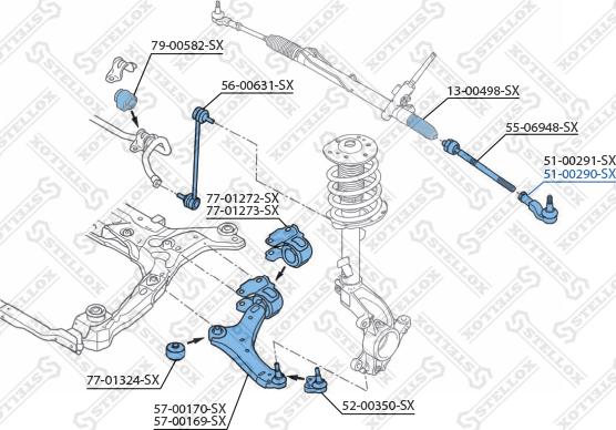 Stellox 51-00290-SX - Testa barra d'accoppiamento autozon.pro