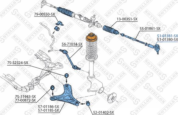 Stellox 51-01381-SX - Testa barra d'accoppiamento autozon.pro