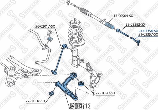 Stellox 51-03356-SX - Testa barra d'accoppiamento autozon.pro