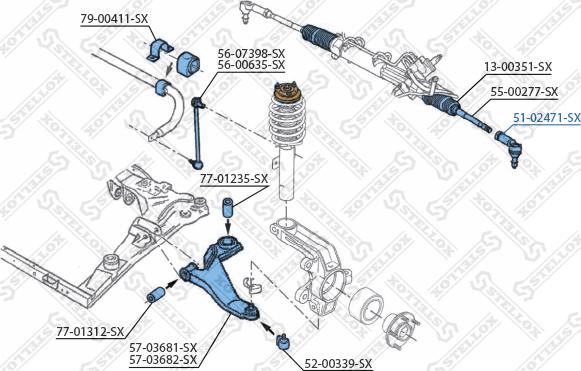 Stellox 51-02471-SX - Testa barra d'accoppiamento autozon.pro