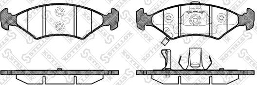 Stellox 513 022B-SX - Kit pastiglie freno, Freno a disco autozon.pro