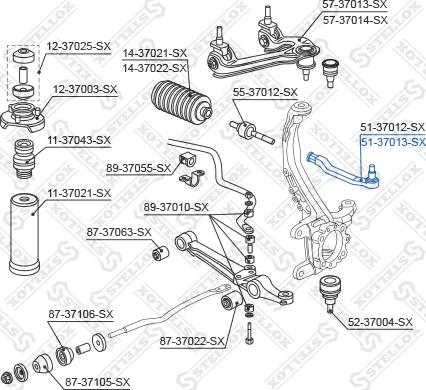 Stellox 51-37013-SX - Testa barra d'accoppiamento autozon.pro