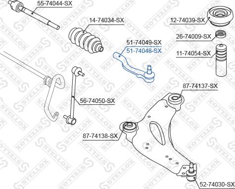 Stellox 51-74048-SX - Testa barra d'accoppiamento autozon.pro