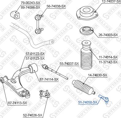 Stellox 51-74050-SX - Testa barra d'accoppiamento autozon.pro