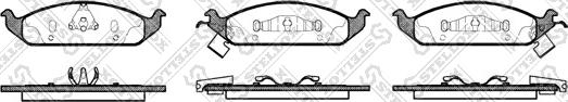 Stellox 581 002B-SX - Kit pastiglie freno, Freno a disco autozon.pro