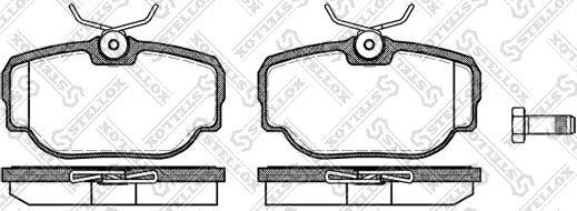 Stellox 588 000-SX - Kit pastiglie freno, Freno a disco autozon.pro