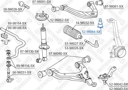 Stellox 52-98044-SX - Giunto di supporto / guida autozon.pro