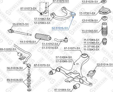 Stellox 52-51015-SX - Giunto di supporto / guida autozon.pro