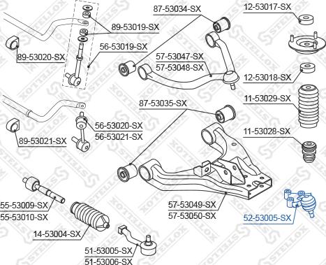 Stellox 52-53005-SX - Giunto di supporto / guida autozon.pro