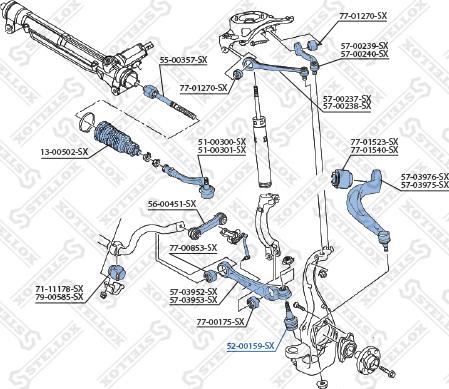 Stellox 52-00159-SX - Giunto di supporto / guida autozon.pro