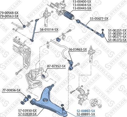 Stellox 52-00892-SX - Giunto di supporto / guida autozon.pro