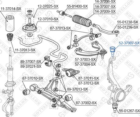 Stellox 52-37007-SX - Giunto di supporto / guida autozon.pro