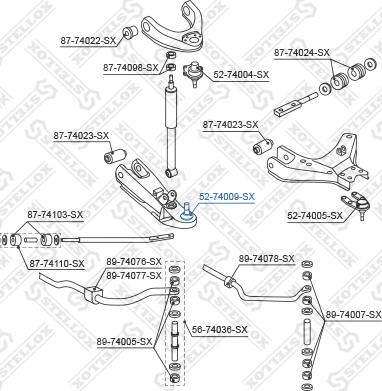 Stellox 52-74009-SX - Giunto di supporto / guida autozon.pro