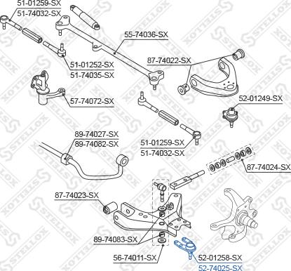 Stellox 52-74025-SX - Giunto di supporto / guida autozon.pro