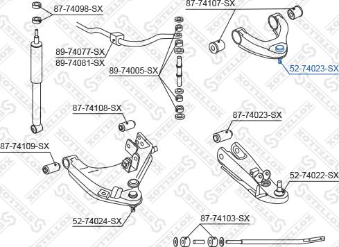 Stellox 52-74023-SX - Giunto di supporto / guida autozon.pro